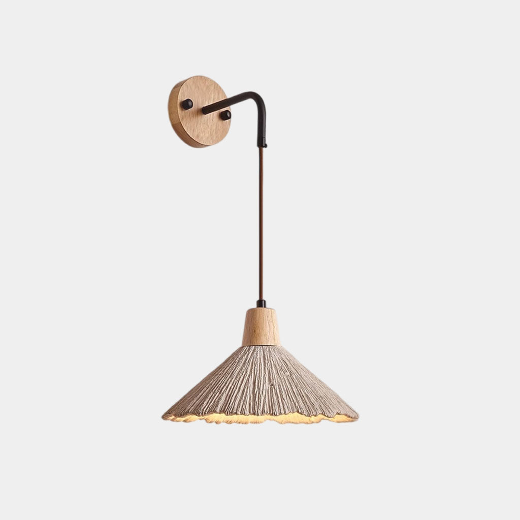 Wandlamp E27 hout retro lichten rustieke woonkamer wandlamp slaapkamer muur creatieve verlichting voor trappenhuis gang café bar binnen restaurant hotel glazen lampenkap
